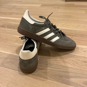 Adidas Spezial Olive Green and White Men's Shoes